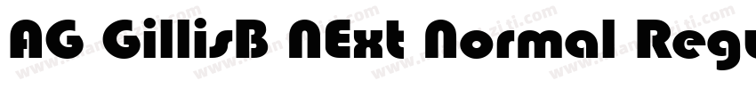 AG GillisB NExt Normal Regular字体转换